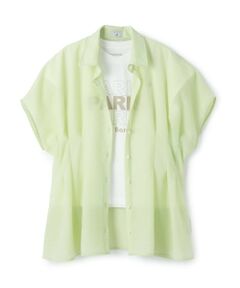 POM PONETTE AMI / ポンポネット アミ シャツ・ブラウス | 【AMI】タックシャツ×【接触冷感】インナーTシャツセット