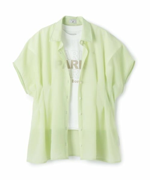 POM PONETTE AMI / ポンポネット アミ シャツ・ブラウス | 【AMI】タックシャツ×【接触冷感】インナーTシャツセット | 詳細14