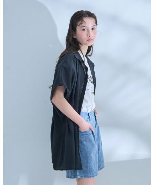 POM PONETTE AMI / ポンポネット アミ シャツ・ブラウス | 【AMI】タックシャツ×【接触冷感】インナーTシャツセット | 詳細16