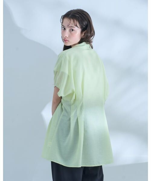 POM PONETTE AMI / ポンポネット アミ シャツ・ブラウス | 【AMI】タックシャツ×【接触冷感】インナーTシャツセット | 詳細18
