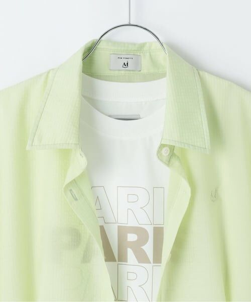 POM PONETTE AMI / ポンポネット アミ シャツ・ブラウス | 【AMI】タックシャツ×【接触冷感】インナーTシャツセット | 詳細3