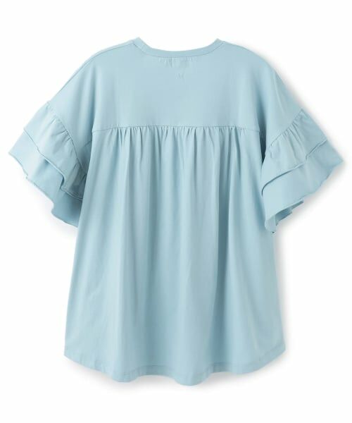 POM PONETTE AMI / ポンポネット アミ その他トップス | 【AMI】ラッフルスリーブ転写チュニック | 詳細1