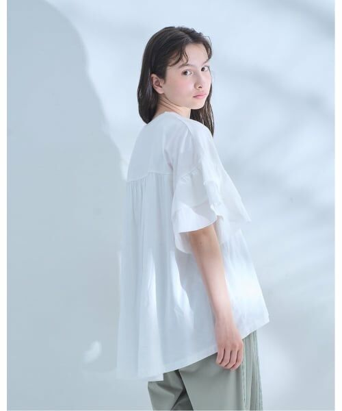 POM PONETTE AMI / ポンポネット アミ その他トップス | 【AMI】ラッフルスリーブ転写チュニック | 詳細13
