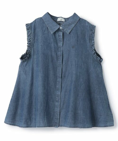 POM PONETTE AMI / ポンポネット アミ シャツ・ブラウス | 【AMI】アソートノースリーブブラウス（ライト ブルー）