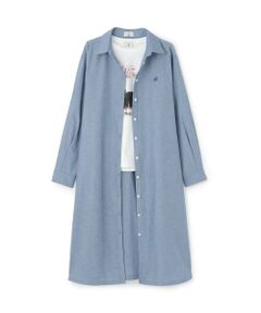 POM PONETTE AMI / ポンポネット アミ ミニ丈・ひざ丈ワンピース | 【AMI】シャツワンピース×Tシャツセット