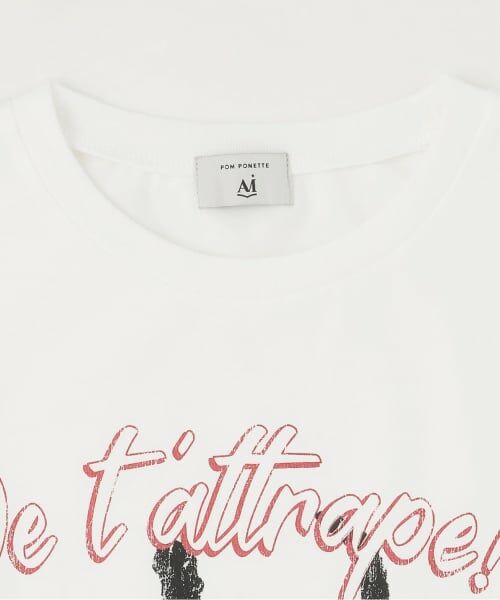 POM PONETTE AMI / ポンポネット アミ ミニ丈・ひざ丈ワンピース | 【AMI】シャツワンピース×Tシャツセット | 詳細4