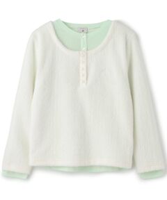 POM PONETTE AMI / ポンポネット アミ ニット・セーター | 【AMI】ヘンリーネックシャギープルオーバー×Tシャツセット