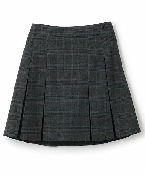 pom ponette junior / ポンポネット ジュニア ミニ・ひざ丈スカート | ＊BOXプリーツスカパン（チャコール）
