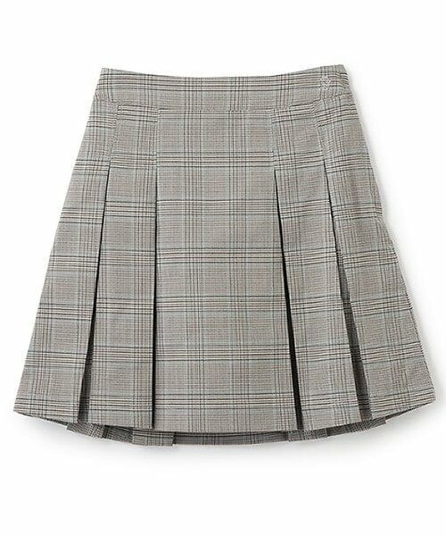 pom ponette junior / ポンポネット ジュニア ミニ・ひざ丈スカート | ＊BOXプリーツスカパン（グレー）