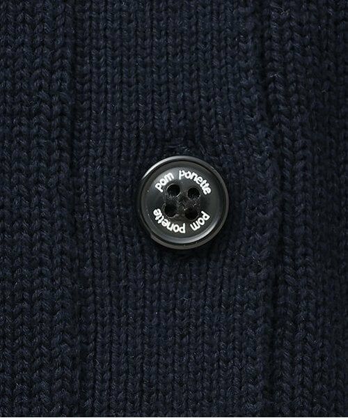 pom ponette junior / ポンポネット ジュニア カーディガン・ボレロ | ＊綿ニットVネックカーディガン | 詳細4
