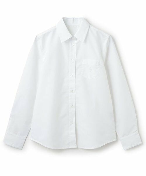pom ponette junior / ポンポネット ジュニア シャツ・ブラウス | ＊(イージーケア)角衿ブラウス（白）