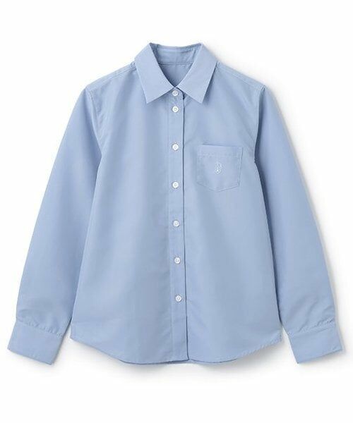 pom ponette junior / ポンポネット ジュニア シャツ・ブラウス | ＊(イージーケア)角衿ブラウス（ブルー）