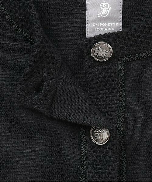 pom ponette junior / ポンポネット ジュニア テーラードジャケット | ＊ニットジャケット | 詳細3