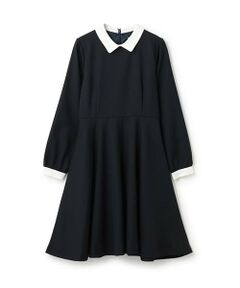 pom ponette junior / ポンポネット ジュニア ドレス | ＊サキソニー白衿ワンピース