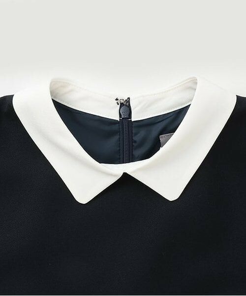 pom ponette junior / ポンポネット ジュニア ドレス | ＊サキソニー白衿ワンピース | 詳細2