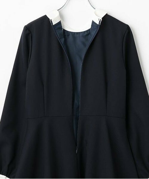 pom ponette junior / ポンポネット ジュニア ドレス | ＊サキソニー白衿ワンピース | 詳細7