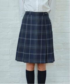 pom ponette junior / ポンポネット ジュニア ミニ・ひざ丈スカート | *サイドプリーツウールチェックスカート