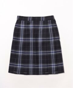 pom ponette junior / ポンポネット ジュニア ミニ・ひざ丈スカート | *サイドプリーツウールチェックスカート