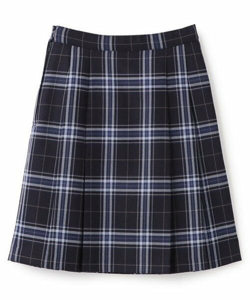 pom ponette junior / ポンポネット ジュニア ミニ・ひざ丈スカート | *サイドプリーツウールチェックスカート | 詳細1