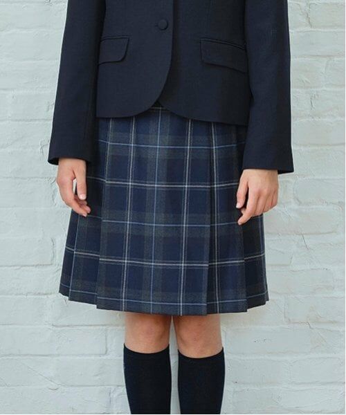 pom ponette junior / ポンポネット ジュニア ミニ・ひざ丈スカート | *サイドプリーツウールチェックスカート | 詳細11