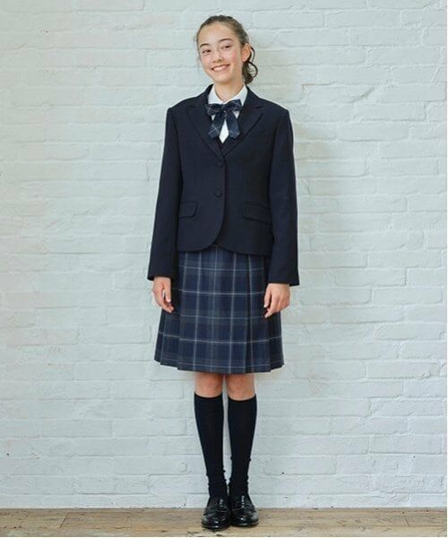 pom ponette junior / ポンポネット ジュニア ミニ・ひざ丈スカート | *サイドプリーツウールチェックスカート | 詳細13