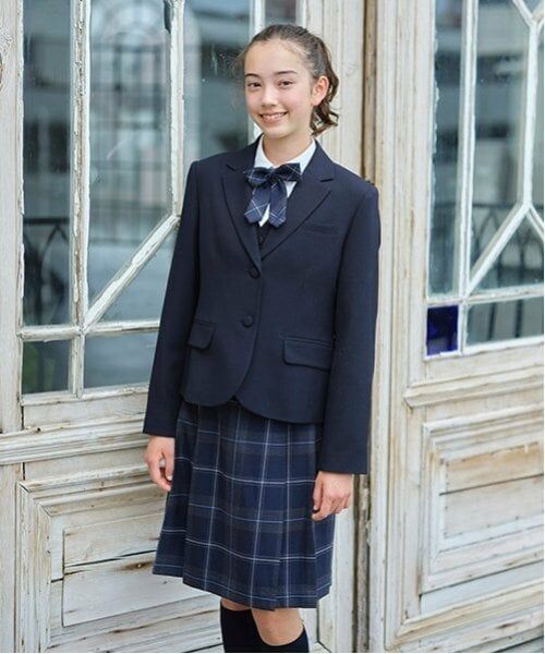 pom ponette junior / ポンポネット ジュニア ミニ・ひざ丈スカート | *サイドプリーツウールチェックスカート | 詳細15