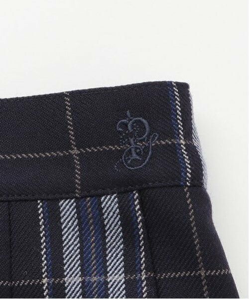 pom ponette junior / ポンポネット ジュニア ミニ・ひざ丈スカート | *サイドプリーツウールチェックスカート | 詳細3