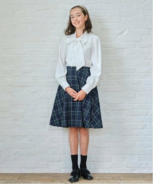 pom ponette junior / ポンポネット ジュニア ミニ・ひざ丈スカート | *チェックフレアスカート | 詳細12