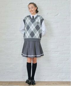 pom ponette junior / ポンポネット ジュニア ミニ・ひざ丈スカート | *インナーパンツ付イージープリーツスカート