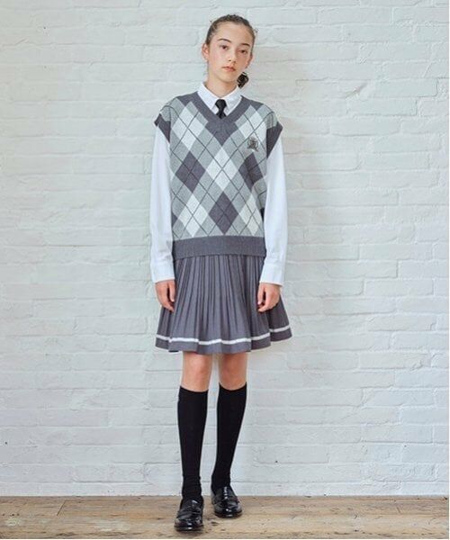 pom ponette junior / ポンポネット ジュニア ミニ・ひざ丈スカート | *インナーパンツ付イージープリーツスカート | 詳細1