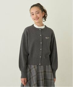 pom ponette junior / ポンポネット ジュニア カーディガン・ボレロ | *パフスリーブニットカーディガン