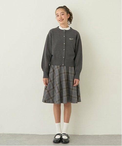 pom ponette junior / ポンポネット ジュニア カーディガン・ボレロ | *パフスリーブニットカーディガン | 詳細1