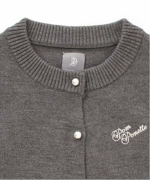 pom ponette junior / ポンポネット ジュニア カーディガン・ボレロ | *パフスリーブニットカーディガン | 詳細4