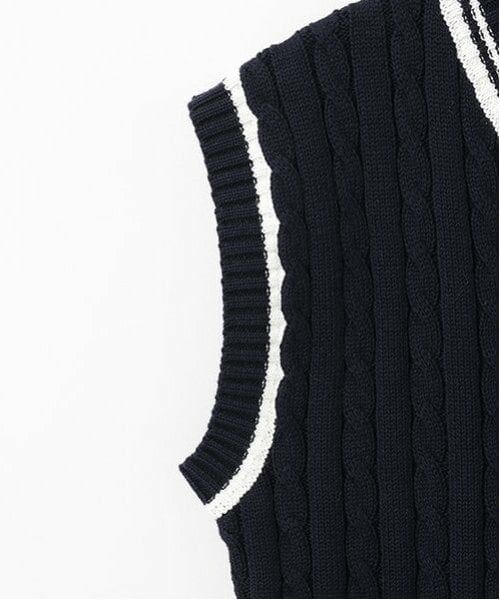 pom ponette junior / ポンポネット ジュニア カーディガン・ボレロ | *ラインニットベスト | 詳細20