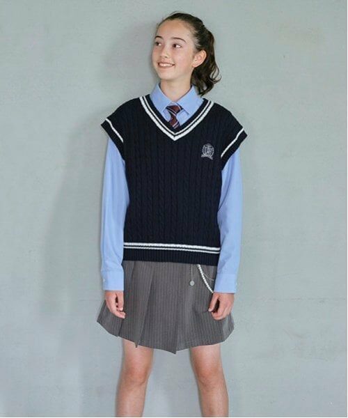 pom ponette junior / ポンポネット ジュニア カーディガン・ボレロ | *ラインニットベスト | 詳細6