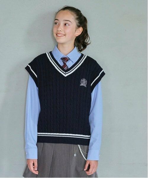 pom ponette junior / ポンポネット ジュニア シャツ・ブラウス | *【シワになりにくい】角襟ブラウス | 詳細1