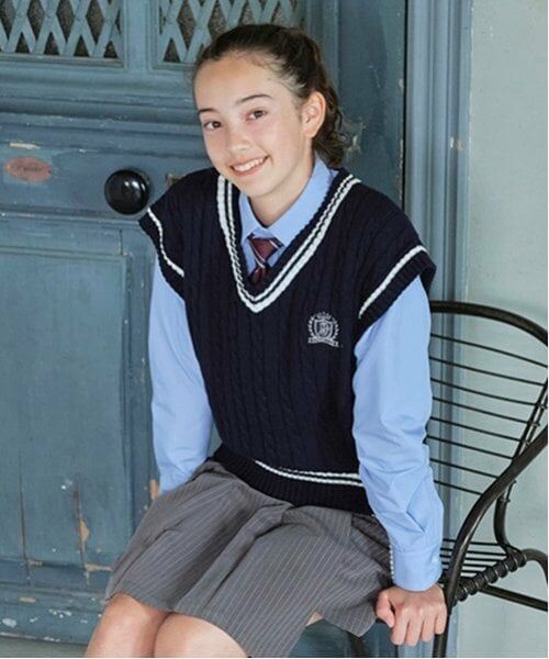 pom ponette junior / ポンポネット ジュニア シャツ・ブラウス | *【シワになりにくい】角襟ブラウス | 詳細2