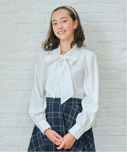 pom ponette junior / ポンポネット ジュニア シャツ・ブラウス | *ボウタイリボンブラウス | 詳細4