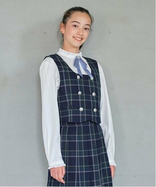 pom ponette junior / ポンポネット ジュニア シャツ・ブラウス | *フリル襟カットブラウス | 詳細1