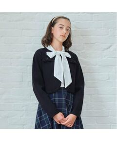 pom ponette junior / ポンポネット ジュニア テーラードジャケット | *リボンニットジャケット