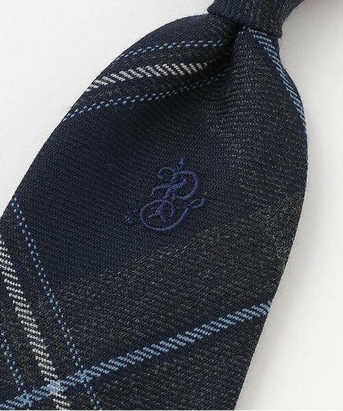 pom ponette junior / ポンポネット ジュニア ネクタイ | *綾織ウールチェックネクタイ | 詳細3