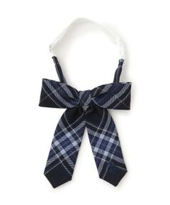 pom ponette junior / ポンポネット ジュニア ネクタイ | *綾織ウールチェックリボンタイ