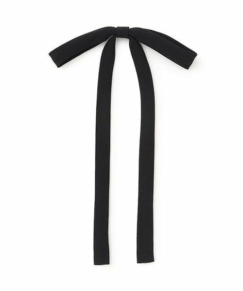 pom ponette junior / ポンポネット ジュニア ブローチ・コサージュ | *ロングリボンブローチ（黒）