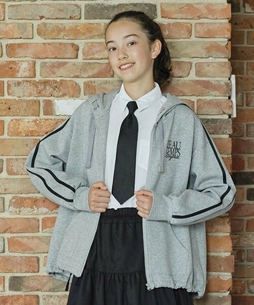 pom ponette junior / ポンポネット ジュニア ネクタイ | *ソリッドネクタイ（黒）