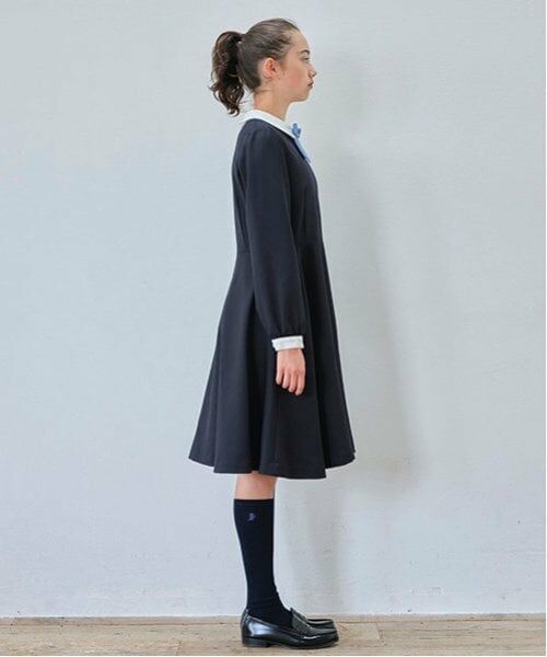 pom ponette junior / ポンポネット ジュニア ドレス | *サキソニ‐ウール白襟ワンピース | 詳細10