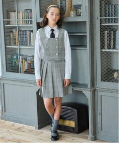 pom ponette junior / ポンポネット ジュニア セットアップ | *ベスト×プリーツスカパンセットアップ