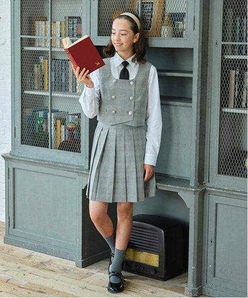 pom ponette junior / ポンポネット ジュニア セットアップ | *ベスト×プリーツスカパンセットアップ | 詳細1