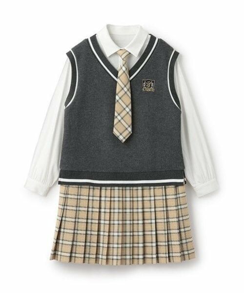 pom ponette junior / ポンポネット ジュニア ドレス | ネクタイつきドッキングワンピース | 詳細12