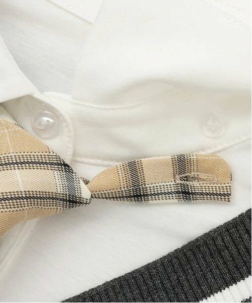 pom ponette junior / ポンポネット ジュニア ドレス | ネクタイつきドッキングワンピース | 詳細4