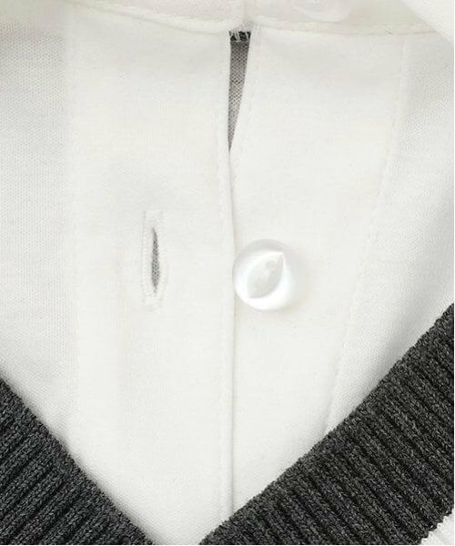 pom ponette junior / ポンポネット ジュニア ドレス | ネクタイつきドッキングワンピース | 詳細6